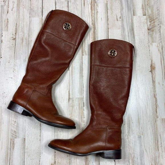 Tory Burch Shoes - Tory Burch Womens Junction Riding Boots Brown 7.5M